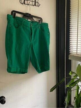 St. John's Bay Emerald Green Bermuda Shorts